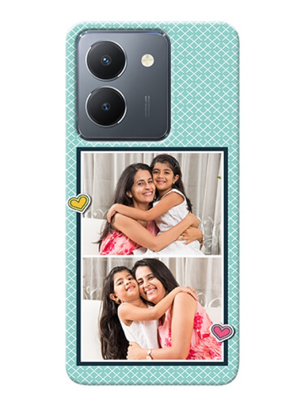 Custom Vivo Y36 Custom Phone Cases: 2 Image Holder with Pattern Design