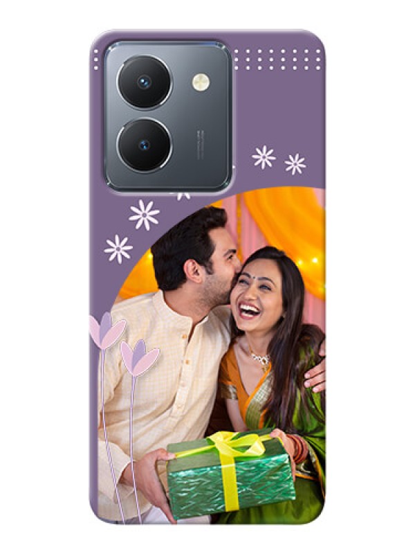 Custom Vivo Y36 Phone covers for girls: lavender flowers design