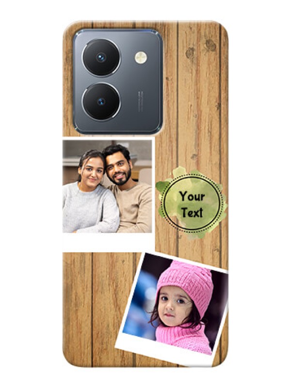 Custom Vivo Y36 Custom Mobile Phone Covers: Wooden Texture Design