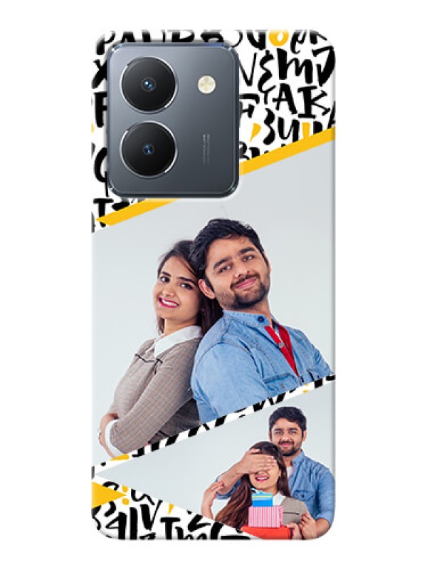 Custom Vivo Y36 Phone Back Covers: Letters Pattern Design