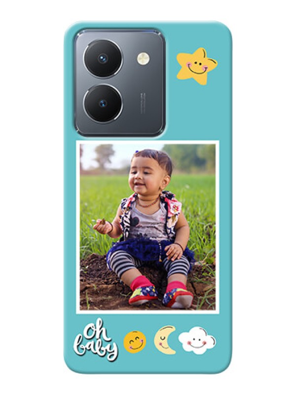Custom Vivo Y36 Personalised Phone Cases: Smiley Kids Stars Design
