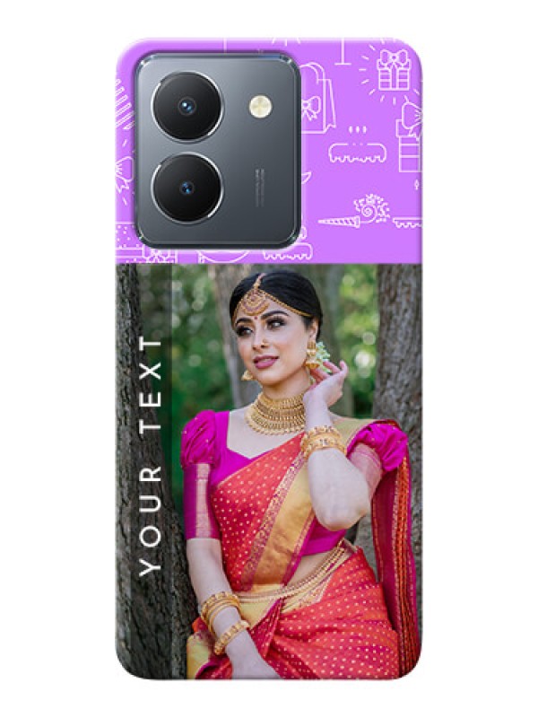 Custom Vivo Y36 Personalized Phone Cases: Birthday Icons Design