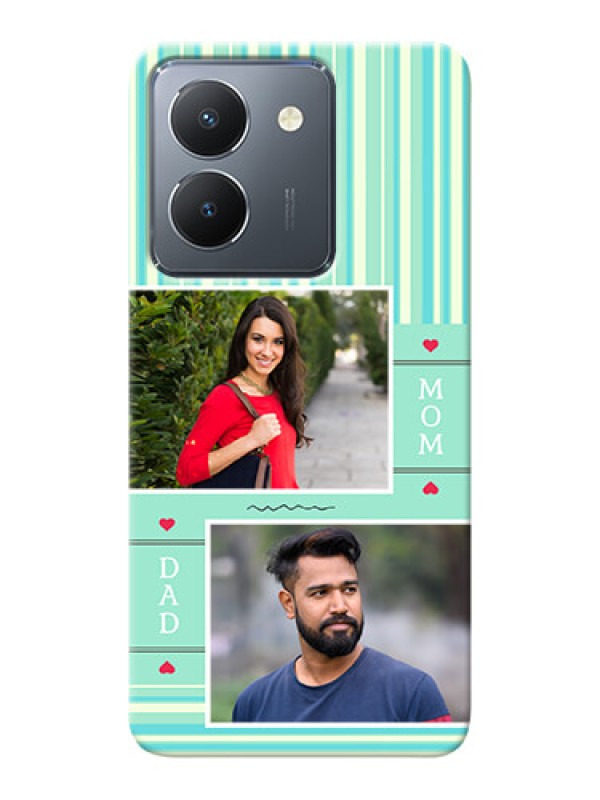 Custom Vivo Y36 custom mobile phone covers: Mom & Dad Pic Design