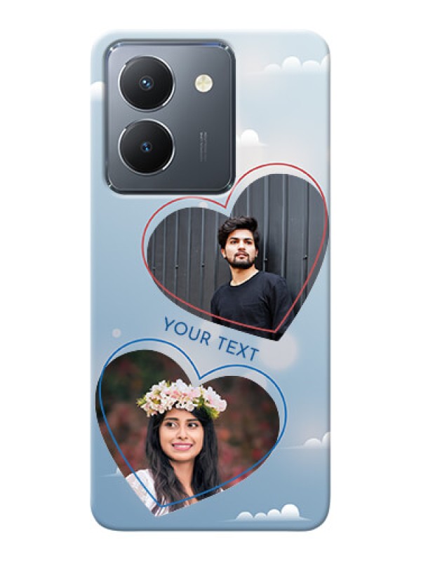 Custom Vivo Y36 Phone Cases: Blue Color Couple Design