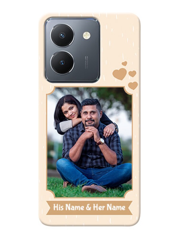 Custom Vivo Y36 mobile phone cases with confetti love design