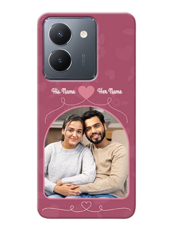 Custom Vivo Y36 mobile phone covers: Love Floral Design