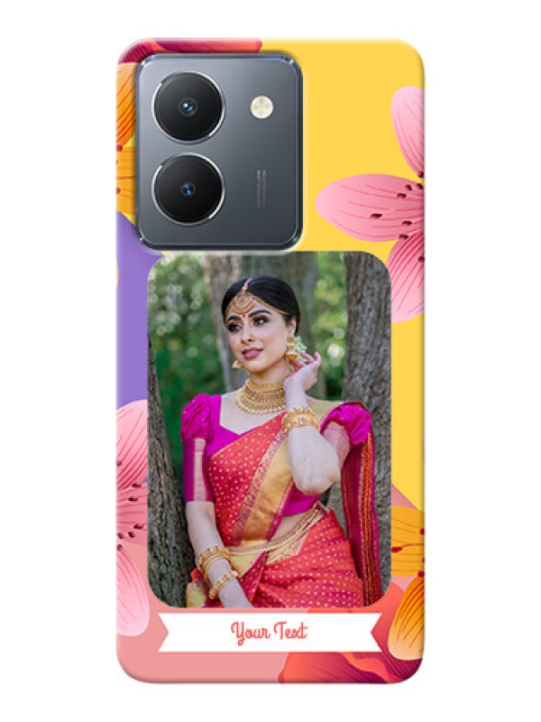 Custom Vivo Y36 Mobile Covers: 3 Image With Vintage Floral Design