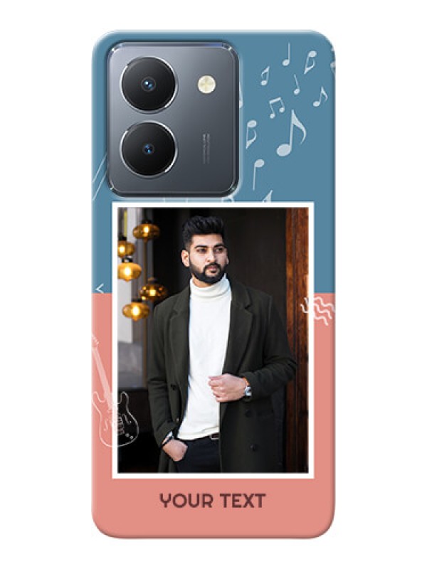 Custom Vivo Y36 Phone Back Covers with Color Musical Note Design