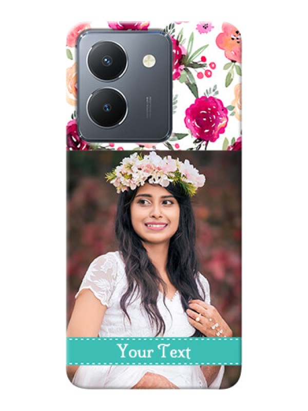 Custom Vivo Y36 Personalized Mobile Cases: Watercolor Floral Design