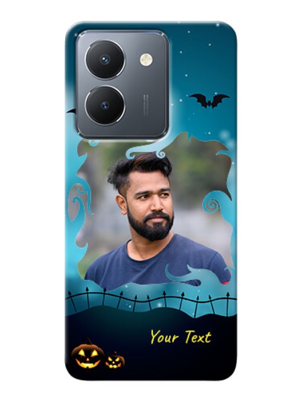 Custom Vivo Y36 Personalised Phone Cases: Halloween frame design