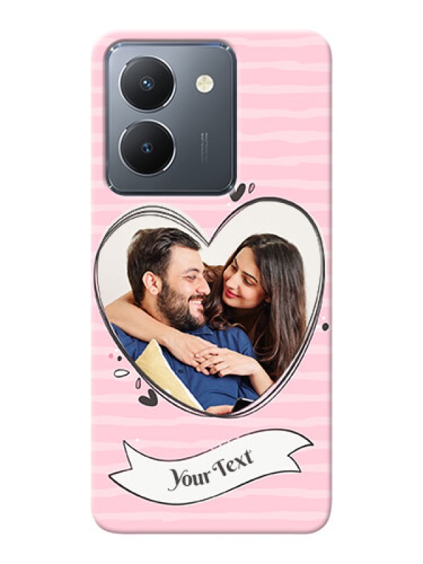 Custom Vivo Y36 custom mobile phone covers: Vintage Heart Design