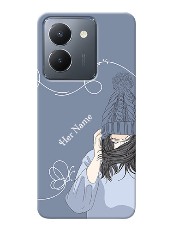 Custom Vivo Y36 Custom Mobile Case with Girl in winter outfit Design