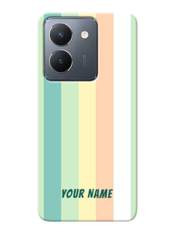 Custom Vivo Y36 Photo Printing on Case with Multiwithcolour Stripes Design
