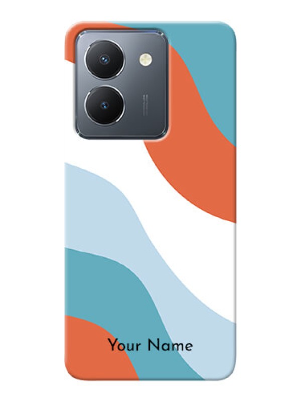 Custom Vivo Y36 Custom Mobile Case with coloured Waves Design