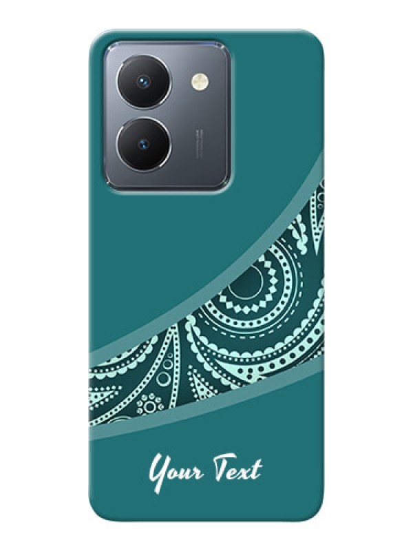 Custom Vivo Y36 Photo Printing on Case with semi visible floral Design