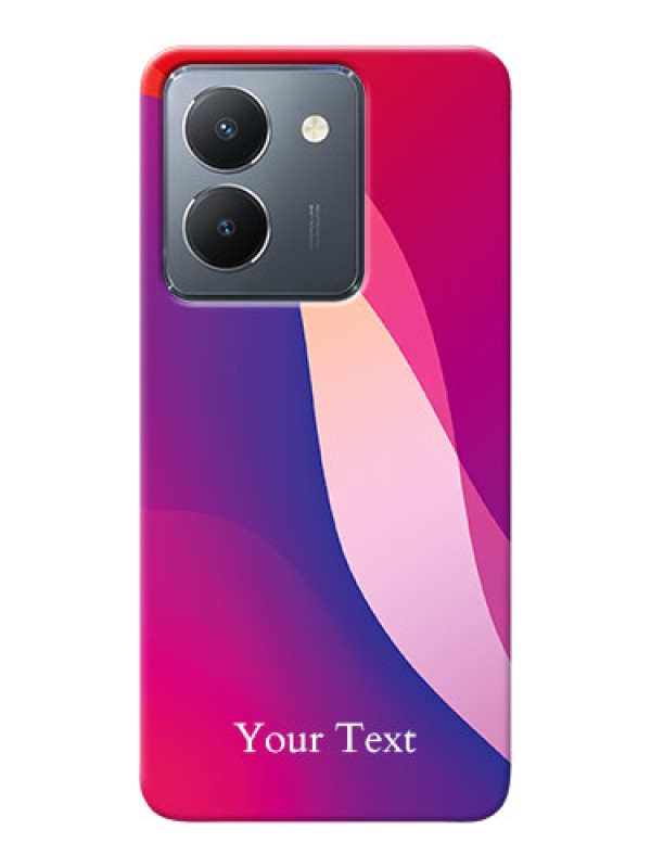 Custom Vivo Y36 Personalized Phone Case with Digital abstract Overlap Design