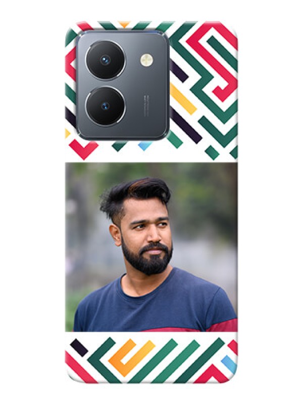 Custom Vivo Y36 Personalized Phone Case with Colorful Maze Pattern Design