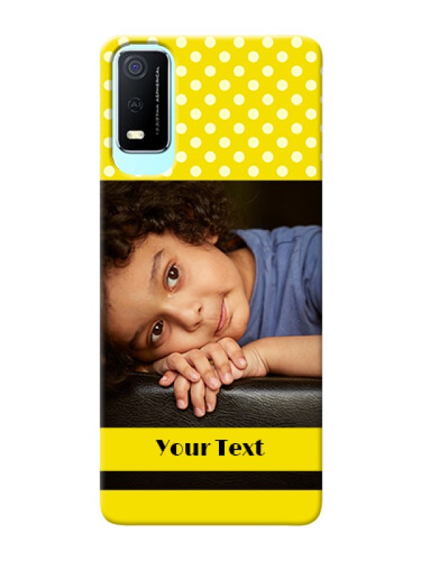 Custom Vivo Y3s Custom Mobile Covers: Bright Yellow Case Design