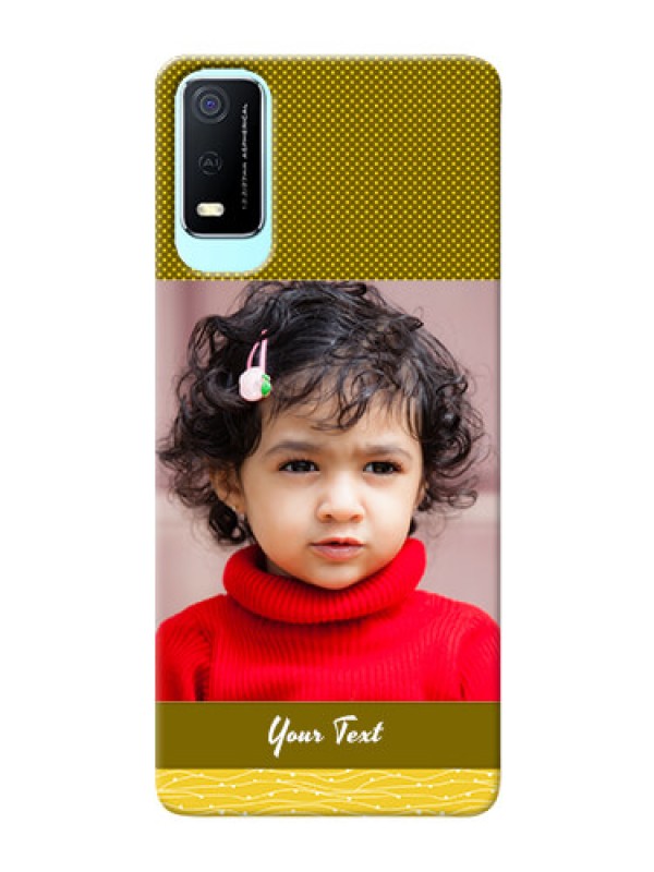 Custom Vivo Y3s custom mobile back covers: Simple Green Color Design