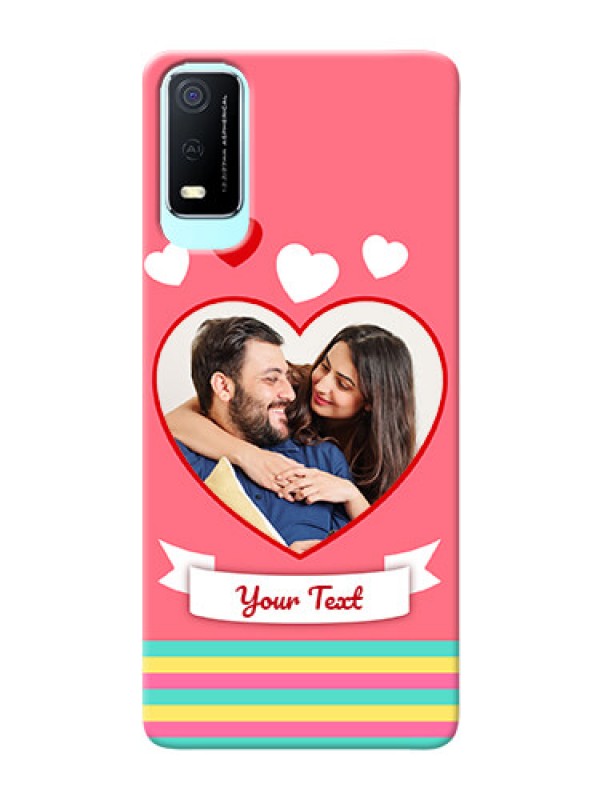 Custom Vivo Y3s Personalised mobile covers: Love Doodle Design