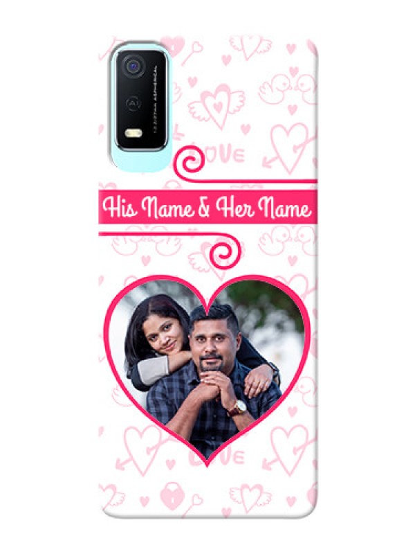 Custom Vivo Y3s Personalized Phone Cases: Heart Shape Love Design