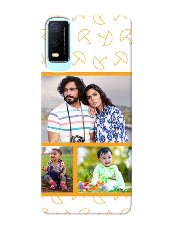 Custom Vivo Y3s Personalised Phone Cases: Yellow Pattern Design