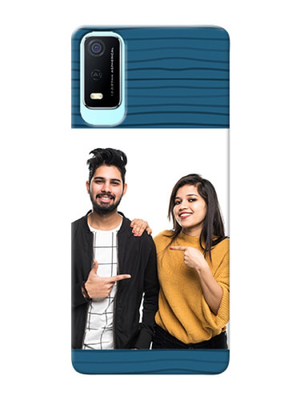 Custom Vivo Y3s Custom Phone Cases: Blue Pattern Cover Design