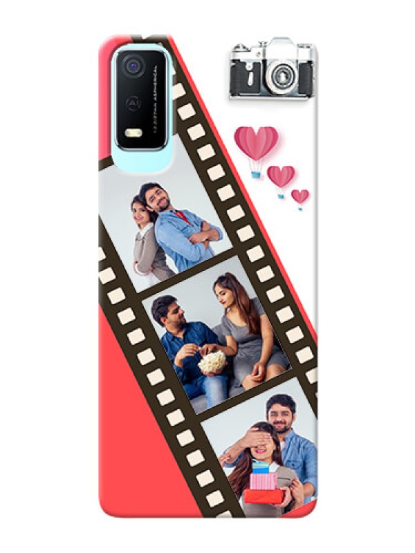 Custom Vivo Y3s custom phone covers: 3 Image Holder with Film Reel