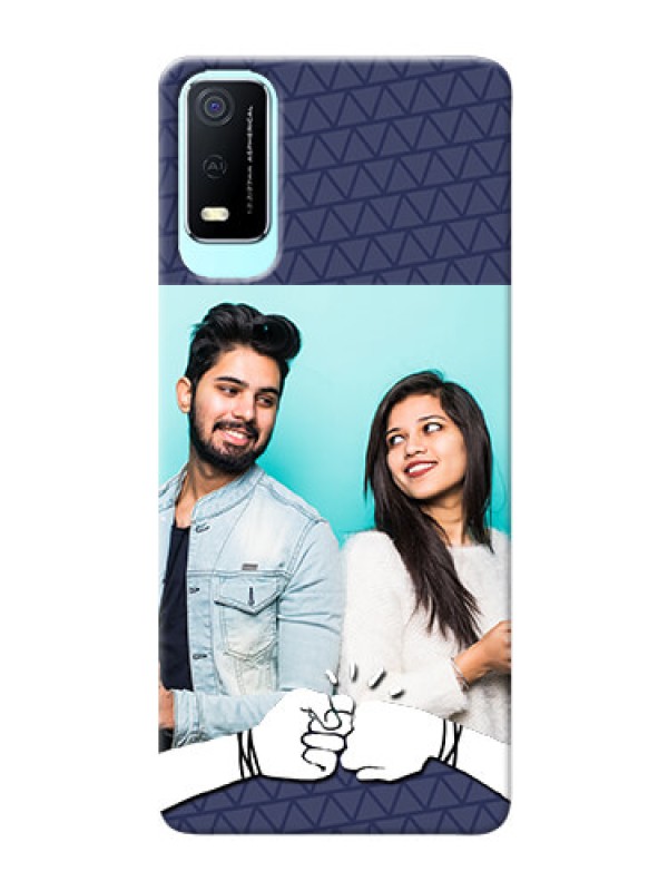 Custom Vivo Y3s Mobile Covers Online with Best Friends Design