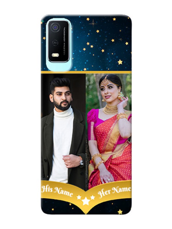 Custom Vivo Y3s Mobile Covers Online: Galaxy Stars Backdrop Design