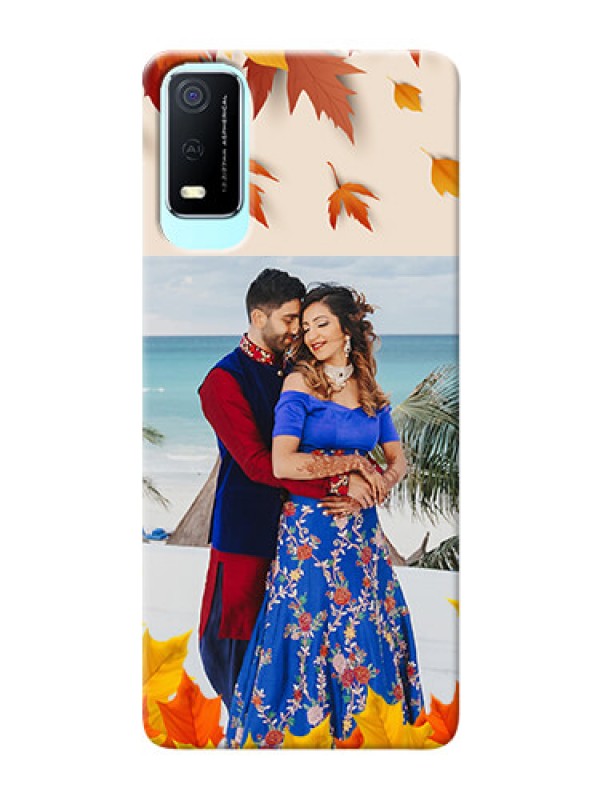 Custom Vivo Y3s Mobile Phone Cases: Autumn Maple Leaves Design