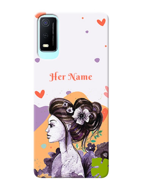 Custom Vivo Y3S Custom Mobile Case with Woman And Nature Design