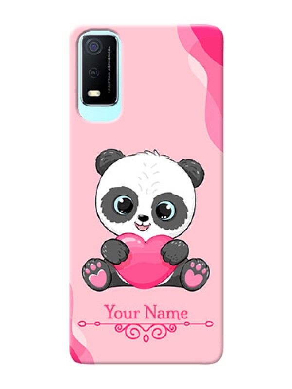 Custom Vivo Y3S Mobile Back Covers: Cute Panda Design