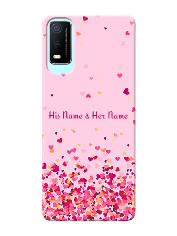 Custom Vivo Y3S Phone Back Covers: Floating Hearts Design