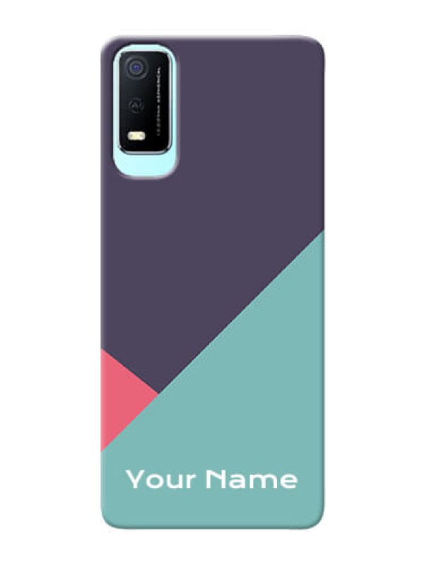 Custom Vivo Y3S Custom Phone Cases: Tri Color abstract Design