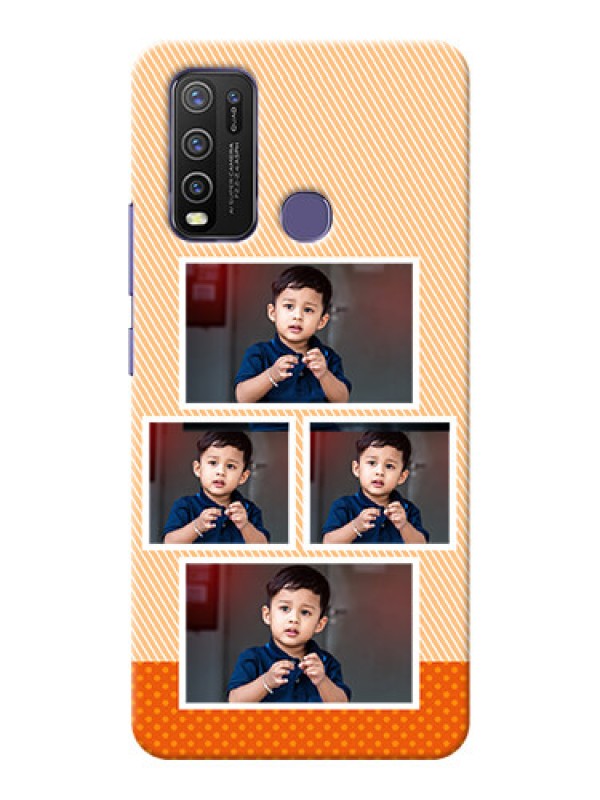 Custom Vivo Y50 Mobile Back Covers: Bulk Photos Upload Design