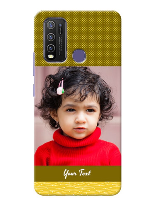 Custom Vivo Y50 custom mobile back covers: Simple Green Color Design