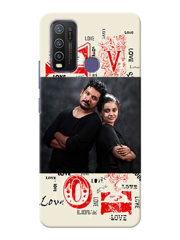 Custom Vivo Y50 mobile cases online: Trendy Love Design Case