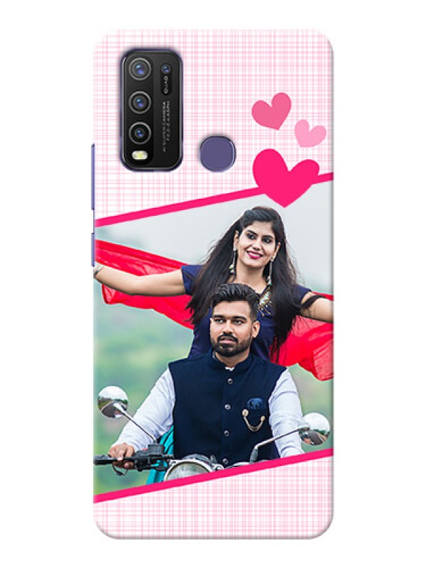 Custom Vivo Y50 Personalised Phone Cases: Love Shape Heart Design
