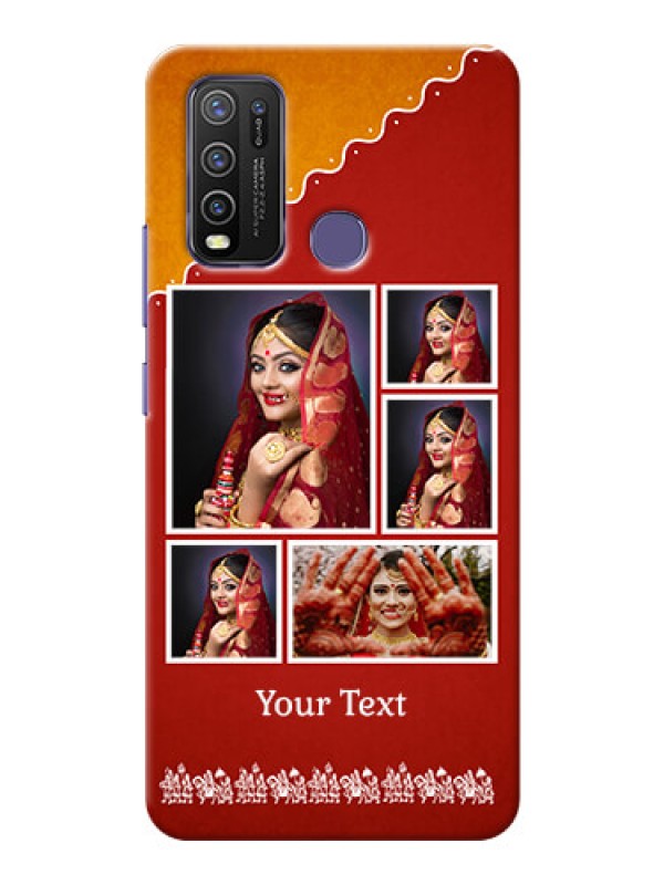 Custom Vivo Y50 customized phone cases: Wedding Pic Upload Design