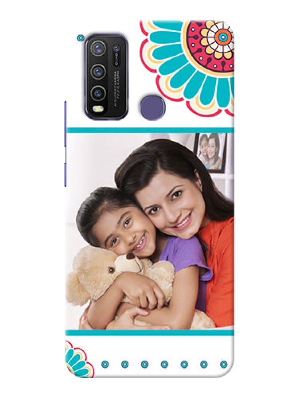 Custom Vivo Y50 custom mobile phone cases: Flower Design