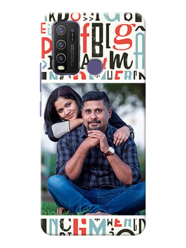 Custom Vivo Y50 custom mobile phone covers: Alphabet Design
