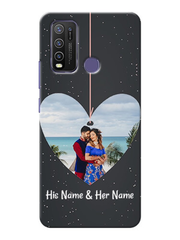 Custom Vivo Y50 custom phone cases: Hanging Heart Design