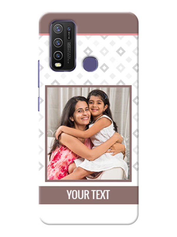 Custom Vivo Y50 custom back covers: Simple Diamond Design