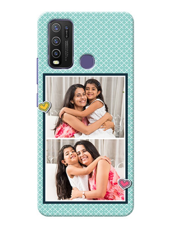 Custom Vivo Y50 Custom Phone Cases: 2 Image Holder with Pattern Design