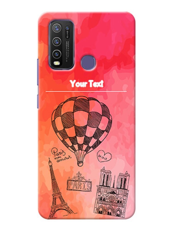 Custom Vivo Y50 Personalized Mobile Covers: Paris Theme Design
