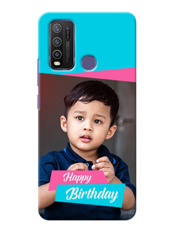 Custom Vivo Y50 Mobile Covers: Image Holder with 2 Color Design