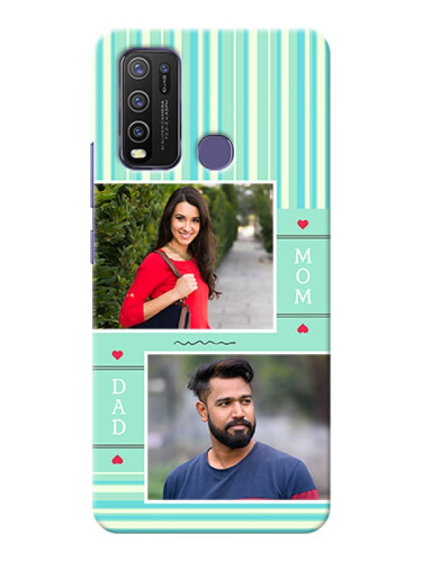 Custom Vivo Y50 custom mobile phone covers: Mom & Dad Pic Design
