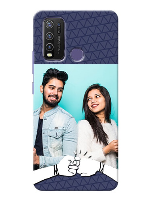 Custom Vivo Y50 Mobile Covers Online with Best Friends Design  