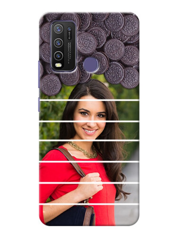 Custom Vivo Y50 Custom Mobile Covers with Oreo Biscuit Design